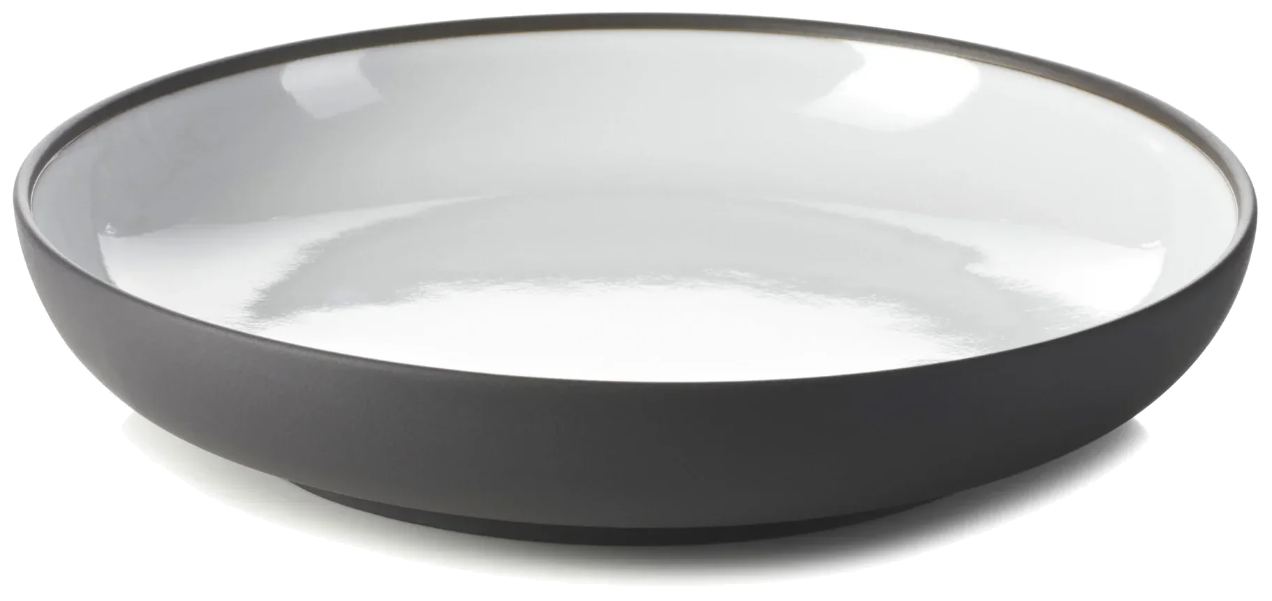 SOLID Talerz 23,5 cm biało-czarny / REVOL