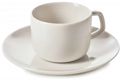 Madeleine Filiżanka do espresso ze spodkiem 80 ml biała / REVOL