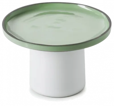 Caractere Patera na ciasto 15x10 biało-zielona / REVOL