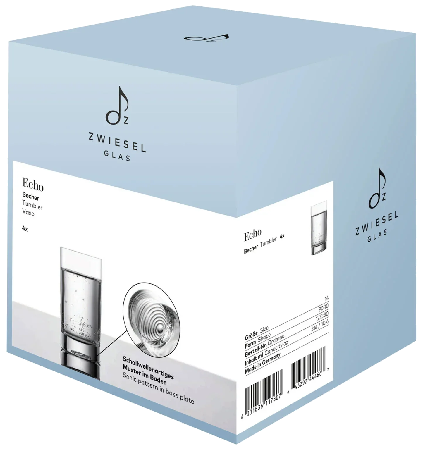 ECHO Szklanka Tumbler 314 ml, kpl. 4 szt. / ZWIESEL GLAS