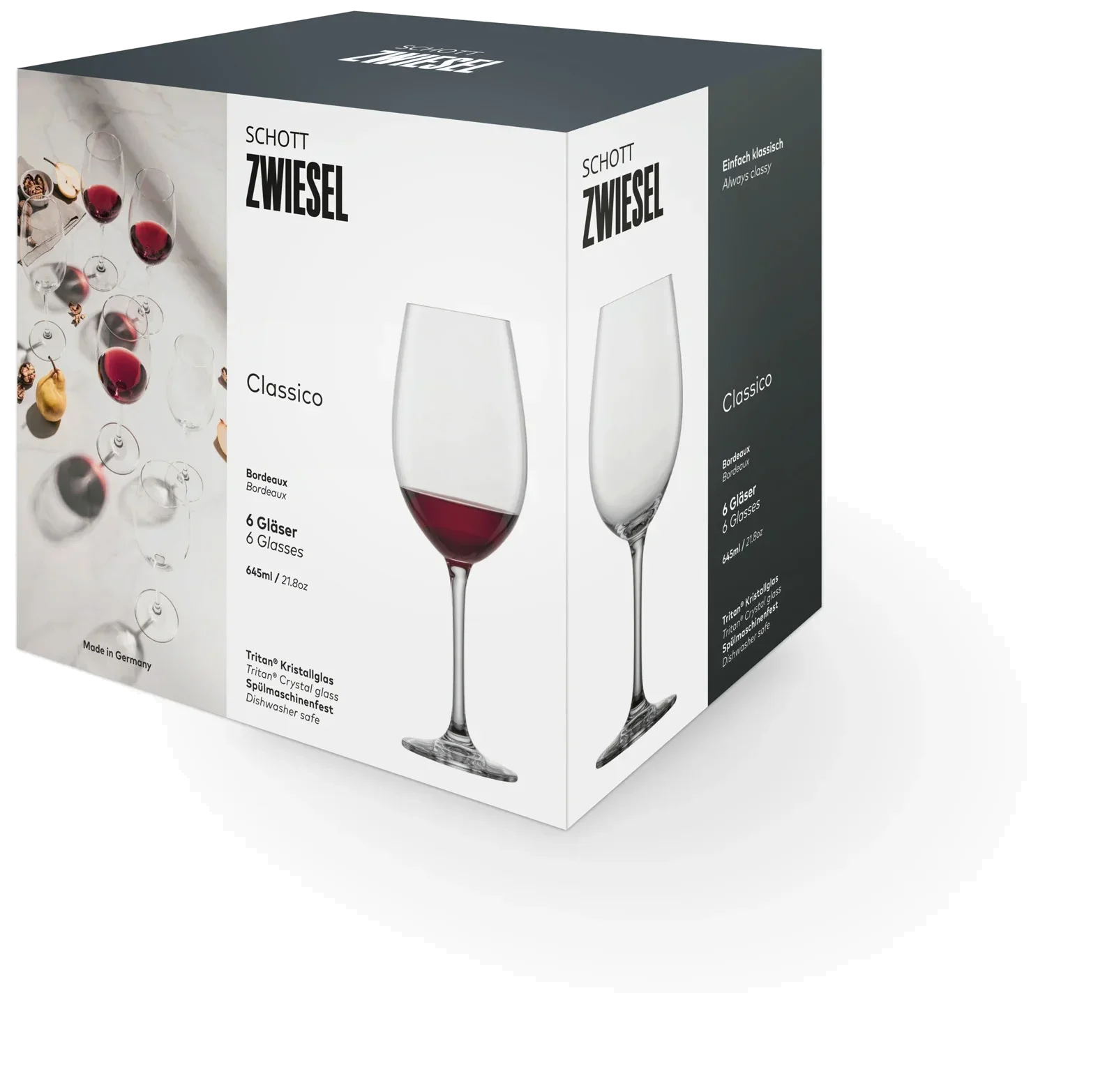 CLASSICO Klieliszek do wina Bordeaux 645 ml, kpl. 6 szt. / SCHOTT ZWIESEL