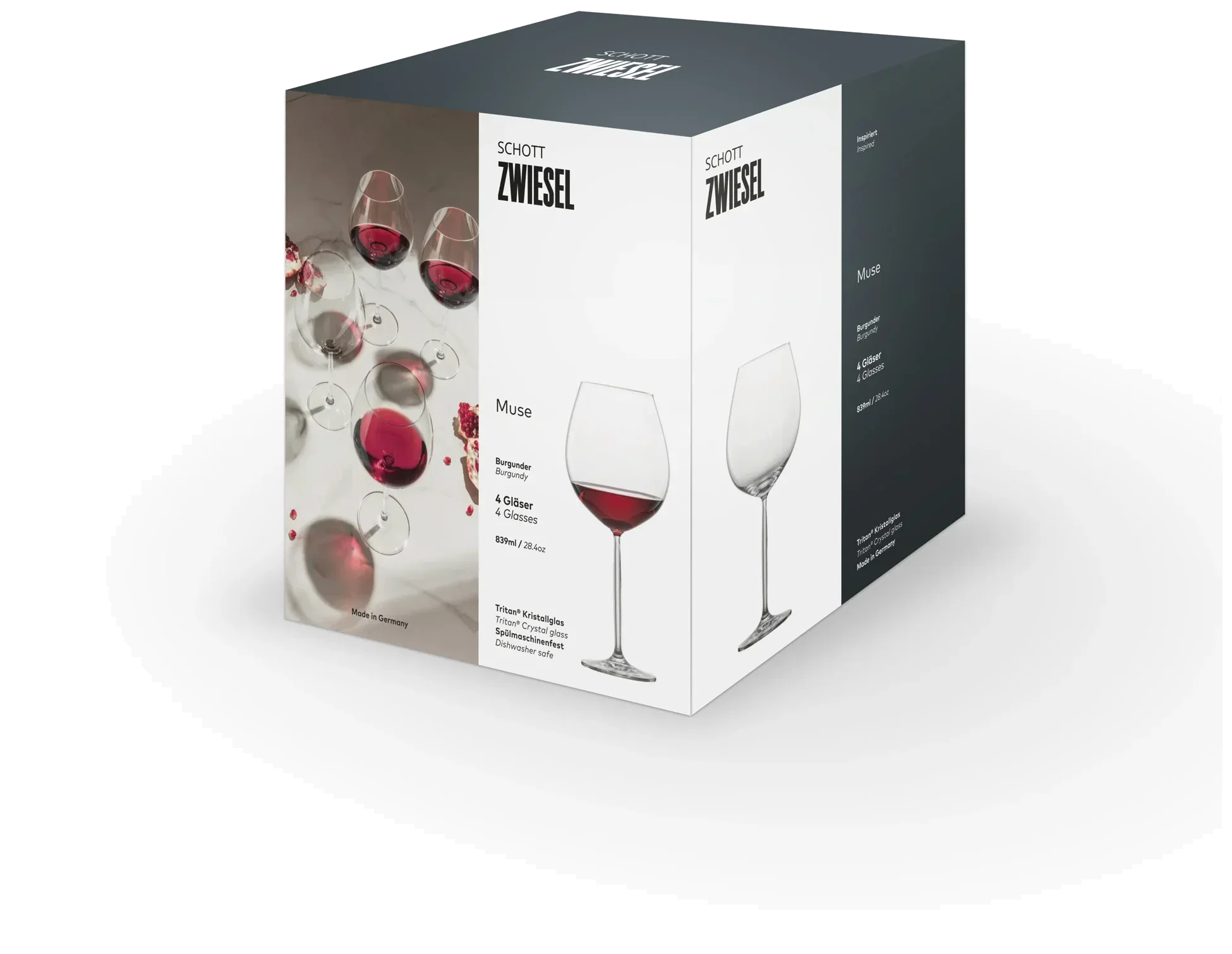 MUSE Kieliszek do wina Burgund 839 ml, kpl. 4 szt / SCHOTT ZWIESEL
