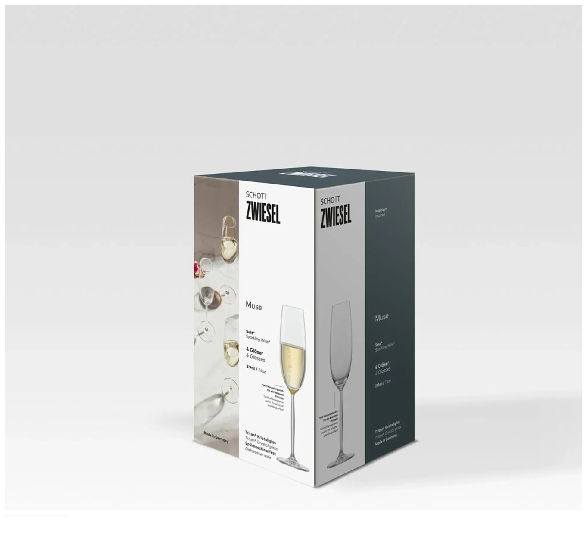 MUSE Kieliszek do szampana 219 ml, kpl. 4 szt / SCHOTT ZWIESEL