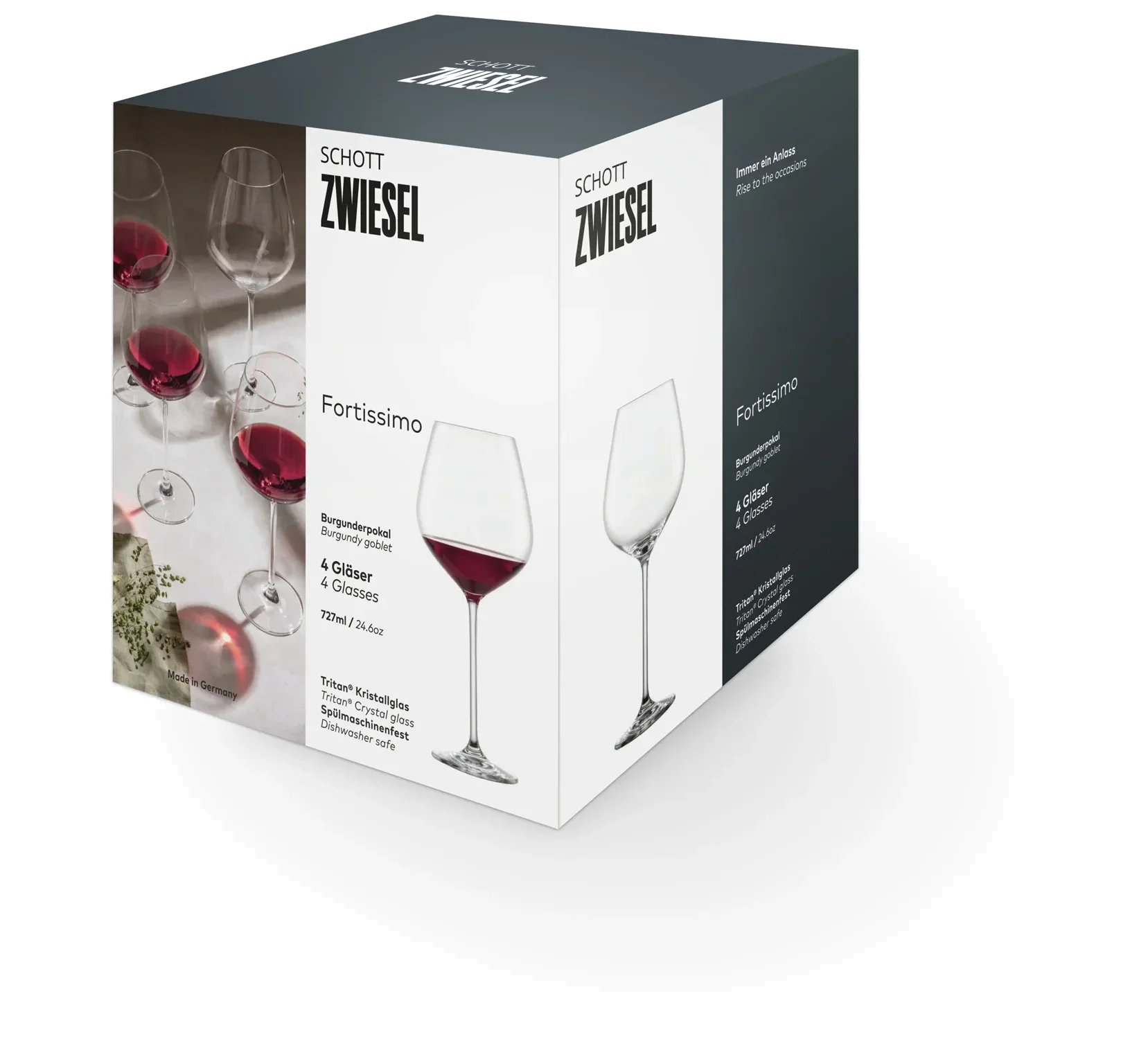 FORTISSIMO Kieliszek do wina Burgund 740 ml, kpl. 4 szt / SCHOTT ZWIESEL