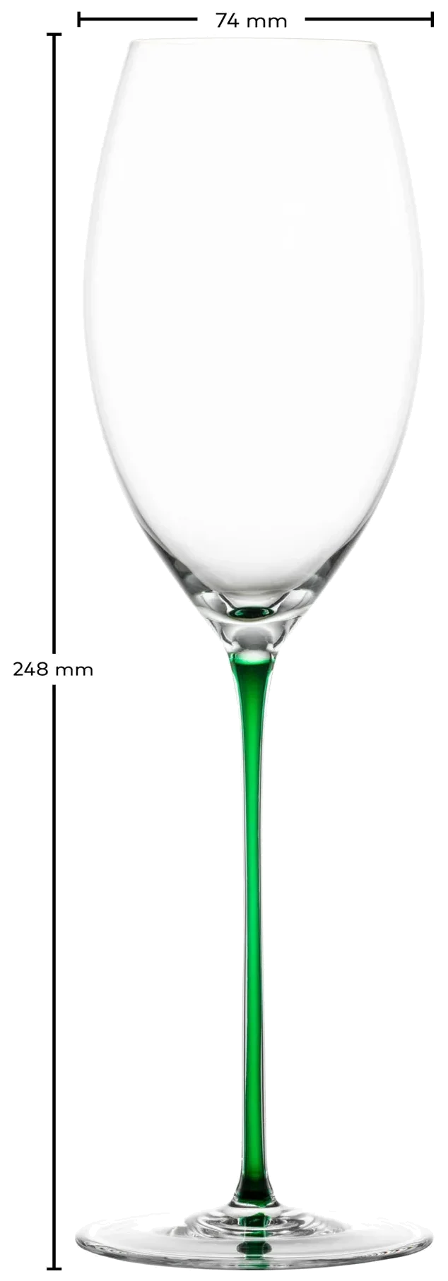 ZWIESEL GLAS Kieliszek do wina musującego  ENOTECA COLORS zielony 305 ml, 1szt.