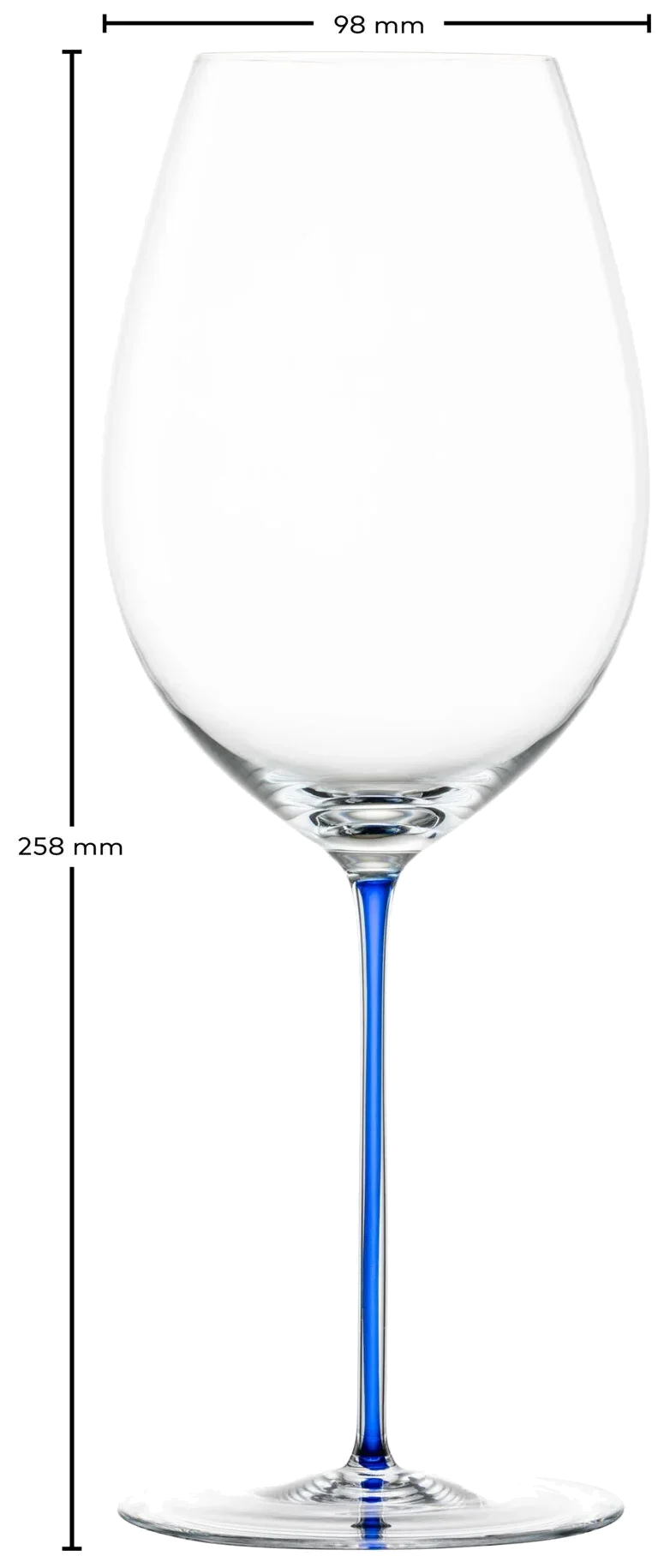 ZWIESEL GLAS Kieliszek do wina czerwonego ENOTECA COLORS niebieski 689 ml, 1szt.