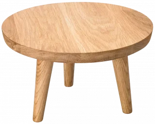 EGZOS Podstawa dębowa okrągła wysoka, 28 cm / VERLO