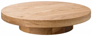 EGZOS Patera dębowa okrągła niska 28 cm / VERLO