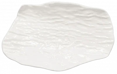 TRACE EDITION Półmisek 21x13 cm biały / VERLO