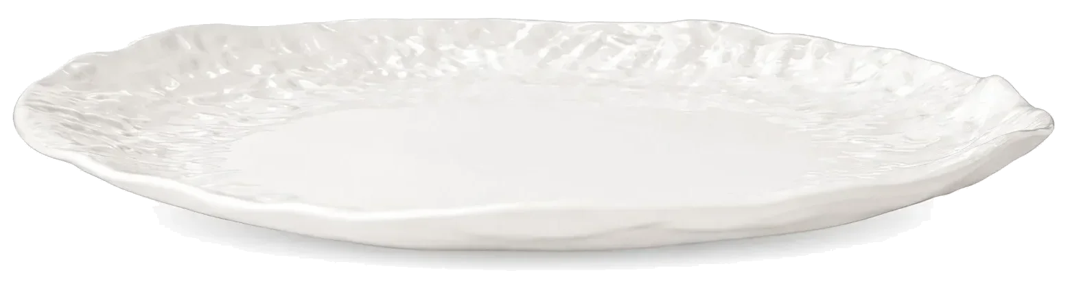 TRACE EDITION Talerz płaski 31 cm biały / VERLO
