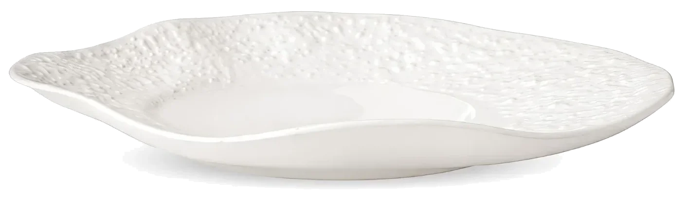 TRACE EDITION Talerz płaski 28 cm biały / VERLO