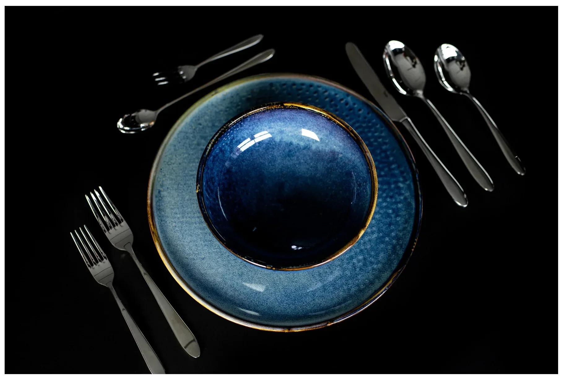DEEP BLUE Talerz płaski 28,5 cm / VERLO