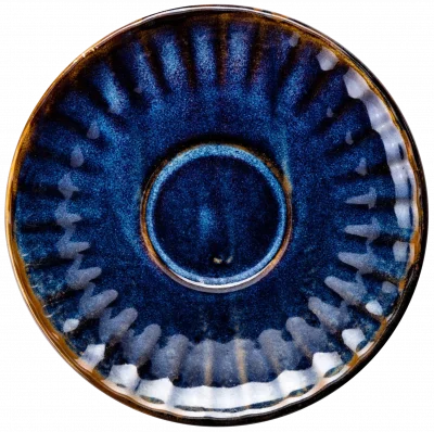 DEEP BLUE Spodek do filiżanki do kawy 15,2 cm / VERLO