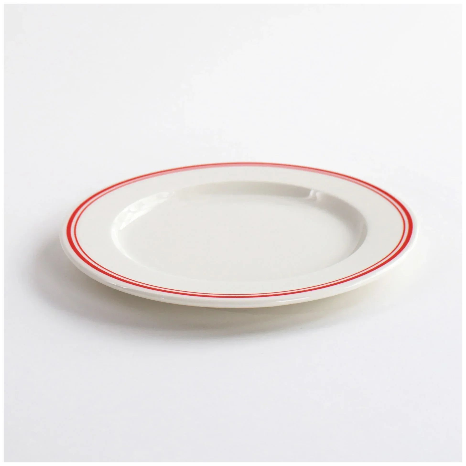 VERLO Talerz płaski FORTE RIVO czerwone paski 21 cm
