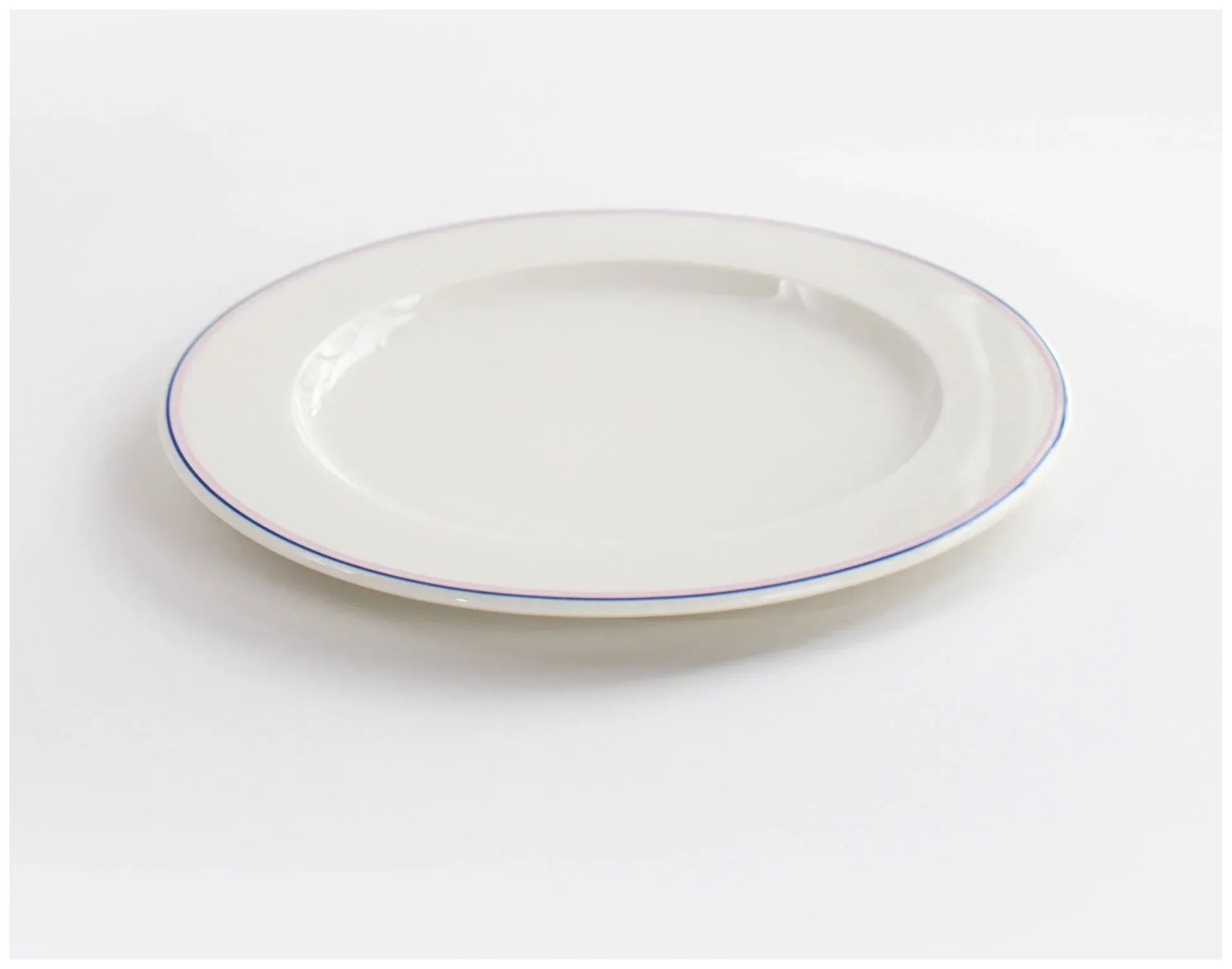 VERLO Talerz płaski FORTE MIZU II niebiesko-różowe paski 27 cm 