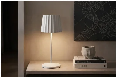 VIENNA Lampa stołowa 28 cm biała / VERLO