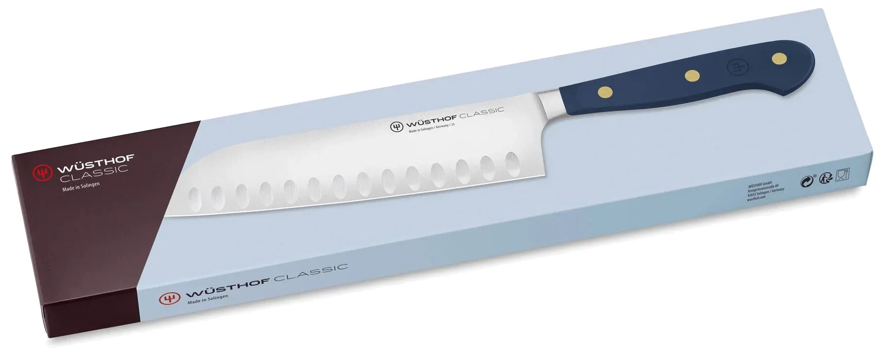 CLASSIC COLOUR Nóż Santoku 17/30,3 cm niebieski / WÜSTHOF