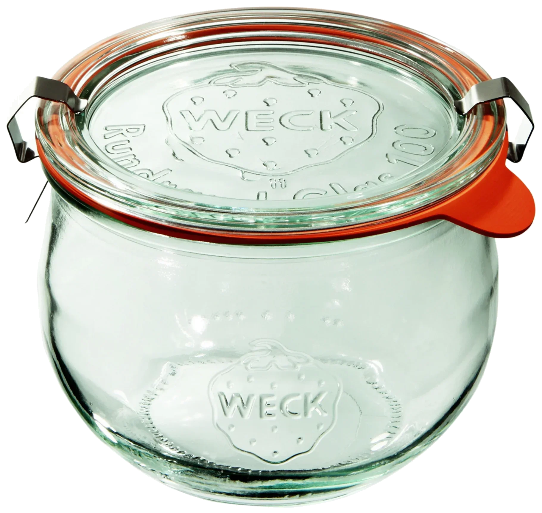 Słoik TULIP z pokrywką, uszczelką i 2 zapinkami 580 ml op. 6 szt. / WECK