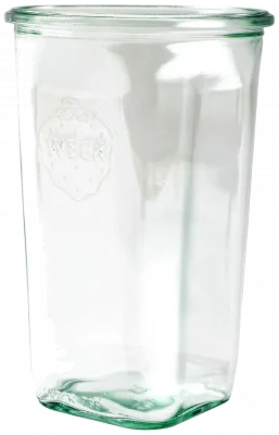 Słoik QUADRO z pokrywą 795 ml op.6 szt. / WECK