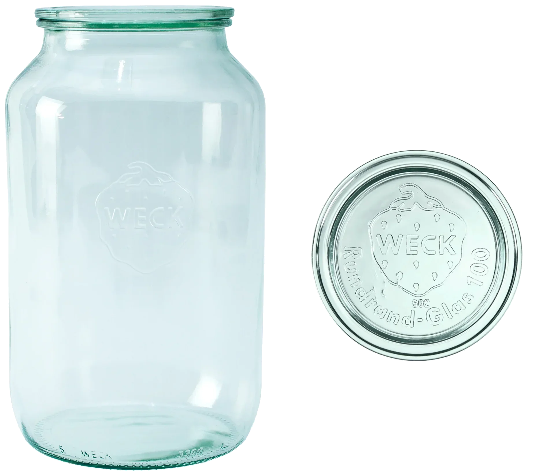 Słoik cylindryczny ZYLINDER z pokrywką 3000 ml op. 4 szt / WECK