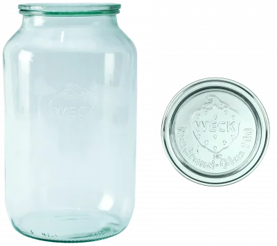 Słoik cylindryczny ZYLINDER z pokrywką 3000 ml op. 4 szt / WECK