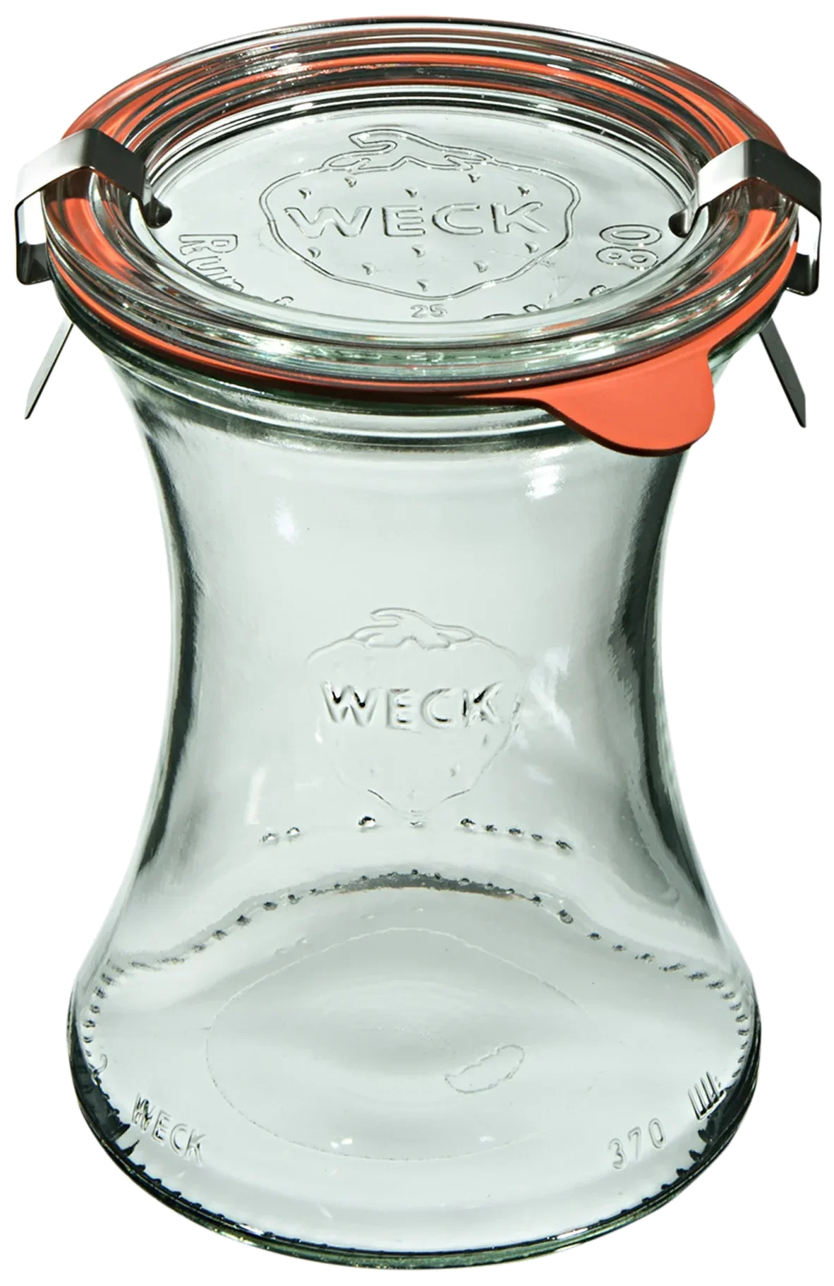 Słoik DELI z pokrywką, uszczelką i 2 zapinkami 370 ml op. 6 szt. / WECK