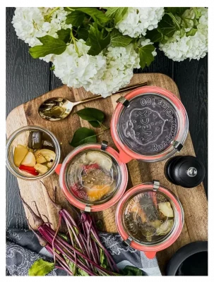 Słoik TULIP z pokrywką 370 ml op. 6 szt. / WECK